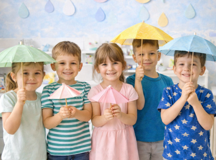 Taniec kropel deszczu – scenariusz zajęć ruchowych