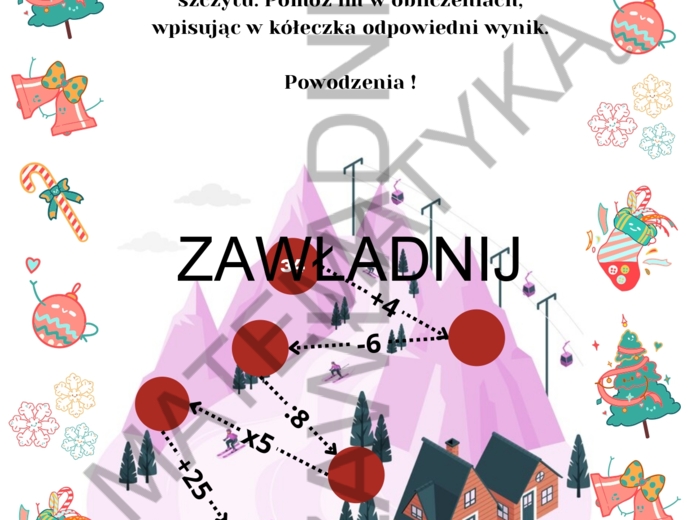 MATEMATYCZNY KALENDARZ ADWENTOWY