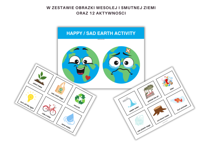 Eco-education: Gra i ćwiczenia z okazji Dnia Ziemi na zajęcia z języka angielskiego, Earth Day