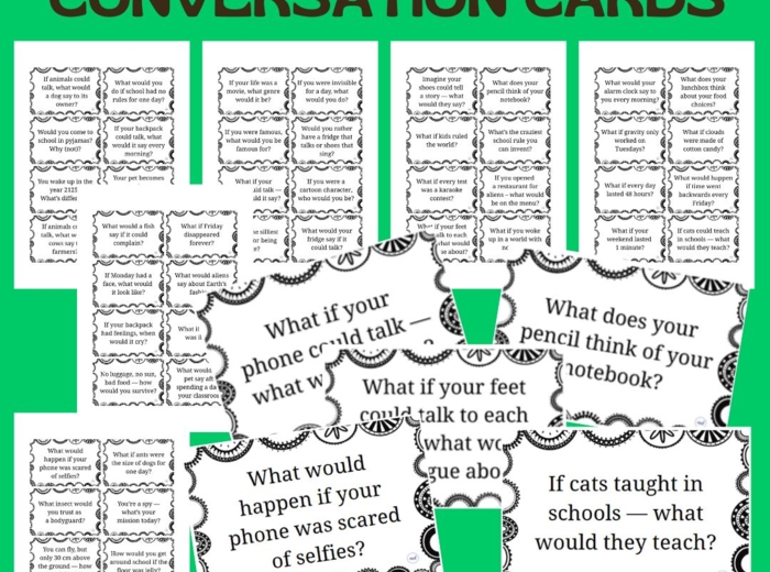 FUNNY AND SILLY CONVERSATION CARDS