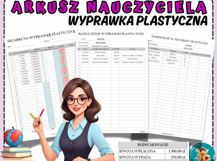 Arkusz nauczyciela - WYPRAWKA PLASTYCZNA