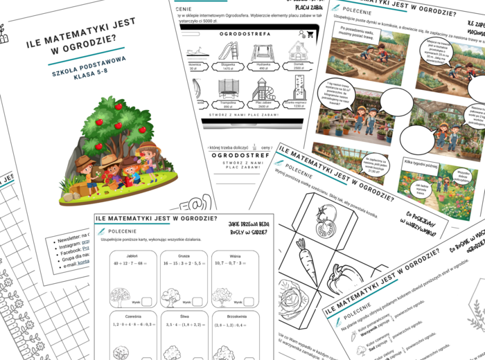Ile matematyki jest w ogrodzie? (klasa 5-8)