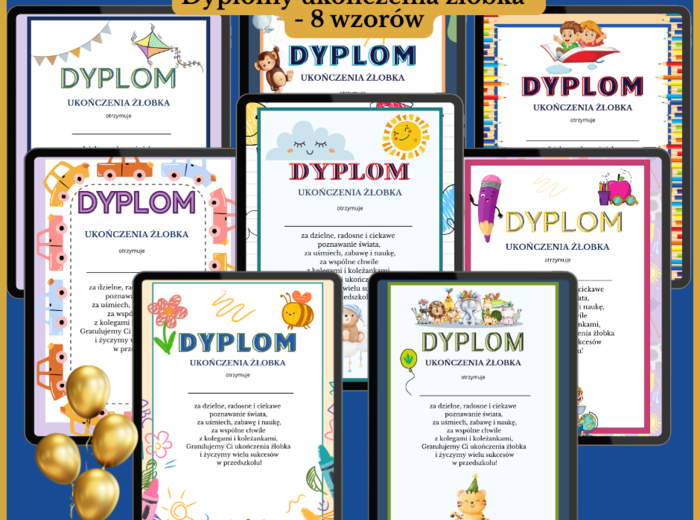 Dyplomy ukończenia żłobka