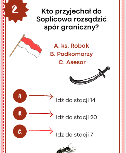 Pan Tadeusz - stacje zadaniowe na start (lekcja w ruchu)