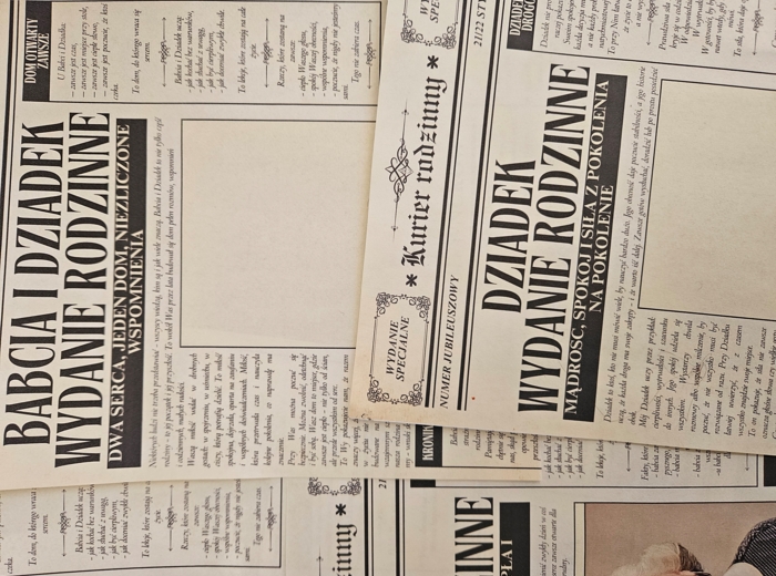 Dzień Babci i Dziadka - laurka, gazeta