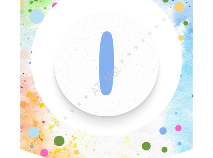 Girlanda, baner, napis "DZIEŃ KROPKI"