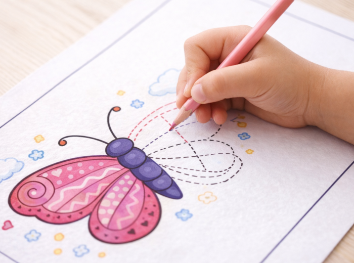 Wiosenne obrazki do dokończenia – karta pracy