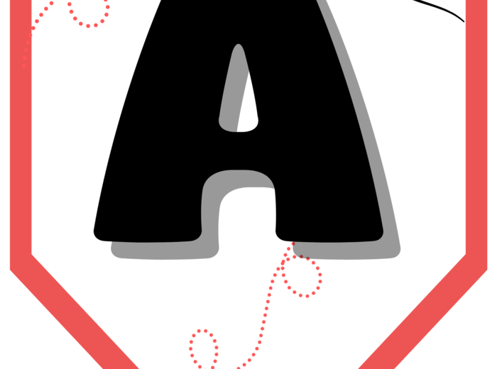 GIRLANDA - cały alfabet, cyfry, znaki specjalne