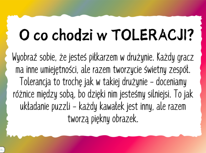 DZIEŃ TOLERANCJI - gazetka szkolna