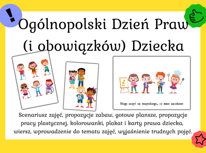 Pakiet: "Ogólnopolski Dzień Praw Dziecka"