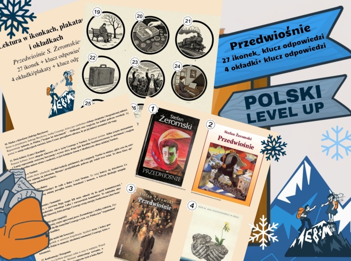 Przedwiośnie w ikonografii (27 ikonek, 4 plakaty+ klucz odpowiedzi)_Polski Level Up