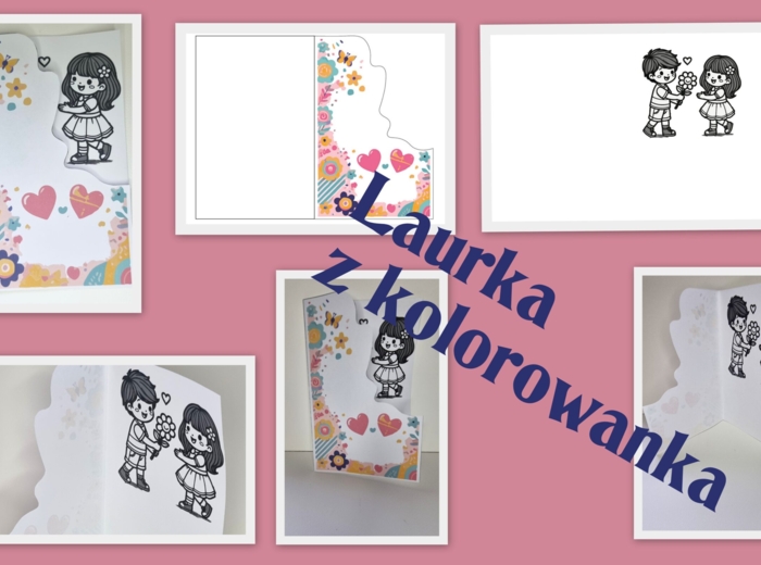 Laurka z kolorowanką
