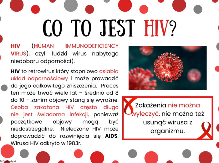 1 grudnia - ŚWIATOWY DZIEŃ WALKI Z AIDS - zestaw materiałów