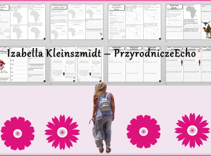 Zestaw kart pracy w pdf do całego działu „Afryka”. Geografia 8. Nowość 2024/2025.