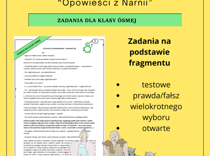 Czytanie ze zrozumieniem: "Opowieści z Narnii"