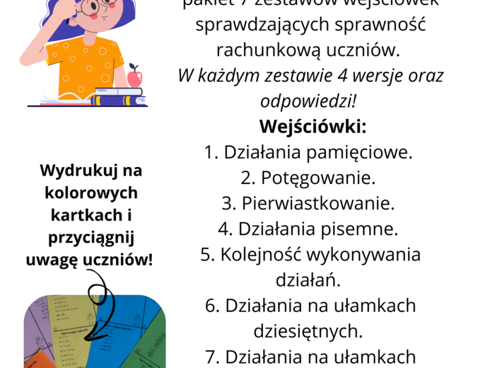 Egzaminacyjne wejściówki - ostatnia prosta przed Egzaminem Ósmoklasisty