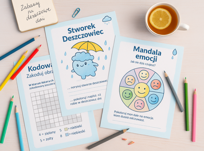 Karty pracy „Co robić w deszczowe dni?”