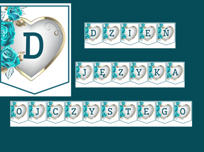 DZIEŃ JĘZYKA OJCZYSTEGO – biblioteka – GIRLANDA - gazetka – wersja 4