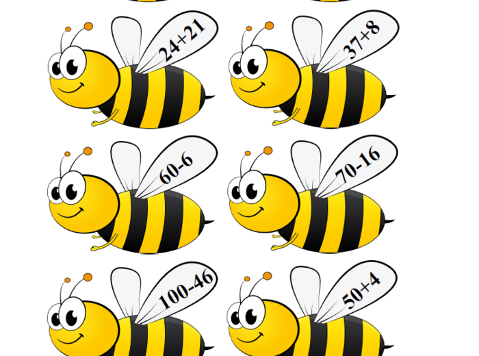 Matematyczne pszczoły – gra matematyczna