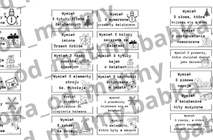 Świąteczne 5 sekund - na godzinę wychowawczą (i nie tylko..)