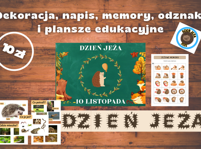 Pakiet na Dzień Jeża w przedszkolu