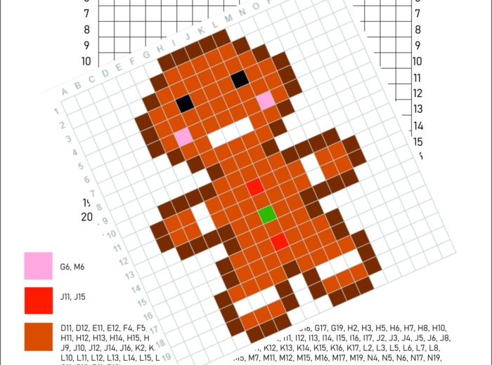 Kodowanki zimowe - świąteczne, piernik, ciasteczko, ludzik- dyktando graficzne.