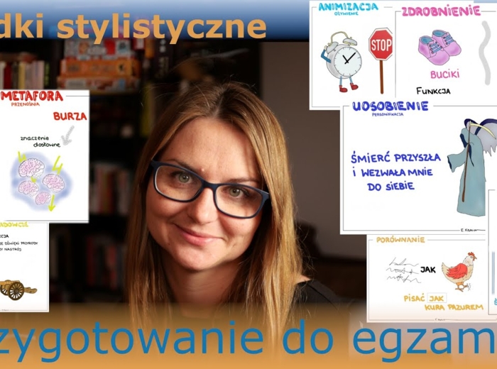 Środki stylistyczne - powtórka przed egzaminem - film youtube