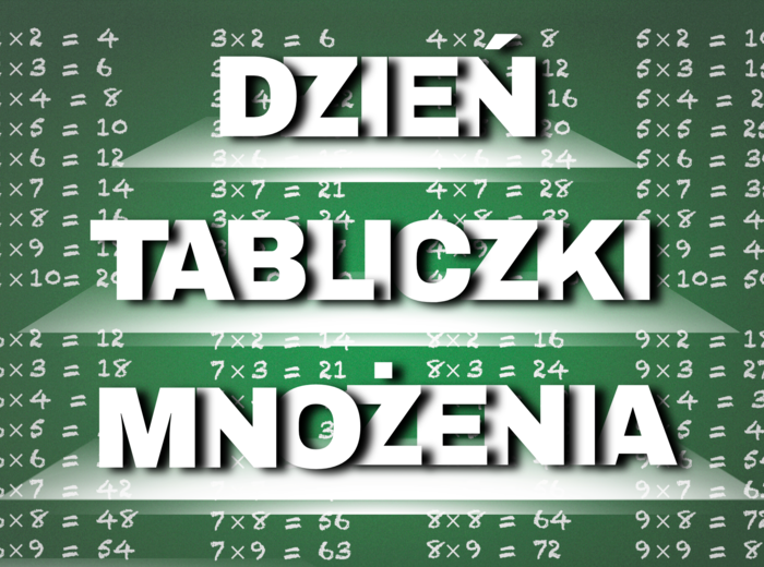 Plakat na Dzień Tabliczki Mnożenia