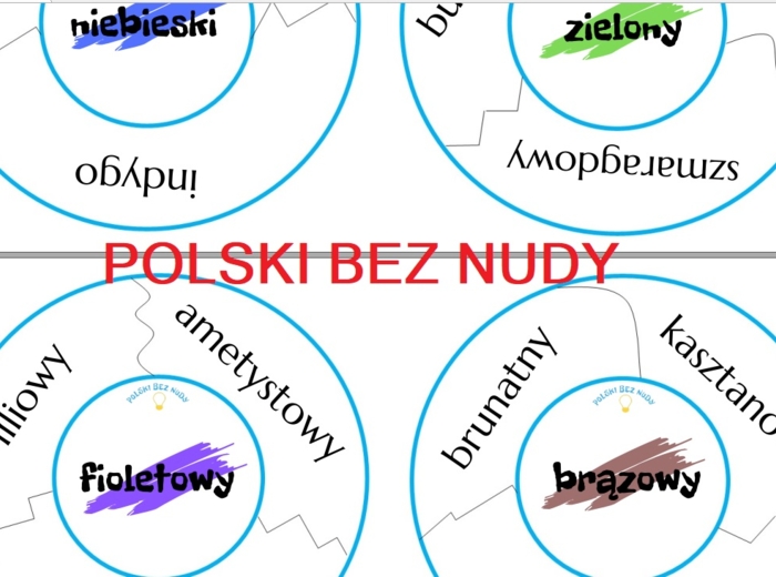 Puzzle - synonimy kolorów