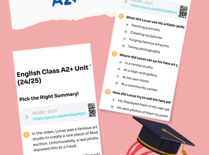 English Class A2+ – Unit 5 – karta pracy