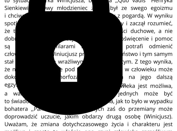 Przemiana bohatera - wzorcowa rozprawka egzamin ósmoklasisty