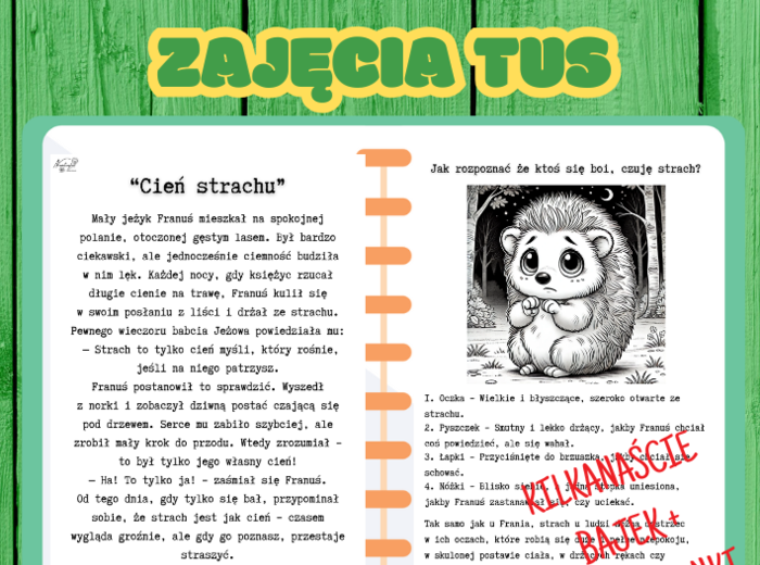 Bajki o emocjach – zajęcia TUS