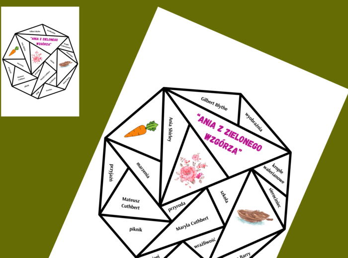ANIA Z ZIELONEGO WZGÓRZA – układanka – puzzle – egzamin – powtórka