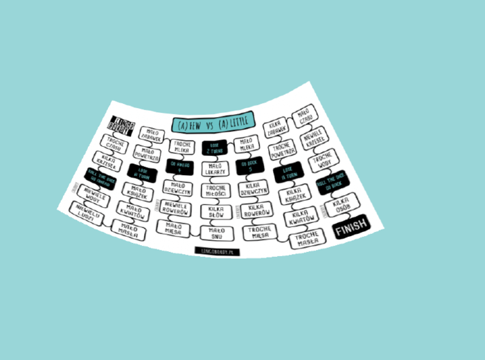 A FEW – FEW – A LITTLE – LITTLE – wersja po polsku