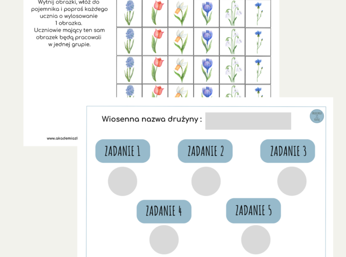 WIOSENNE STACJE ZADANIOWE dla 3 klasy