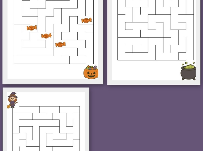 Karty pracy i aktywności na HALLOWEEN - pdf plus jpg! a4 do druku