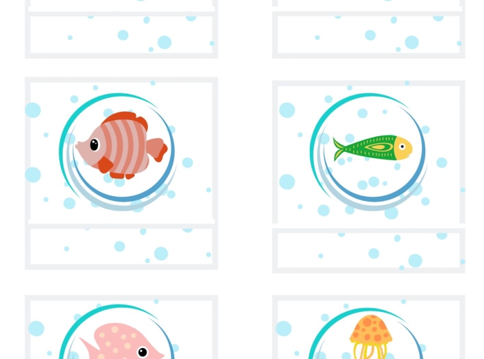 ZNACZKI PRZEDSZKOLNE. ZWIERZĘTA MORSKIE. CZĘŚĆ I.