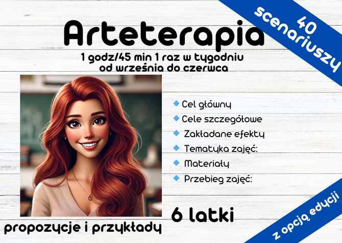 Arteterapia - scenariusze - od września do czerwca