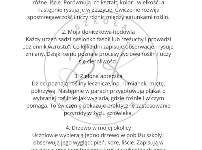 50 aktywnych pomysłów na rozpoczęcie lekcji- przyroda