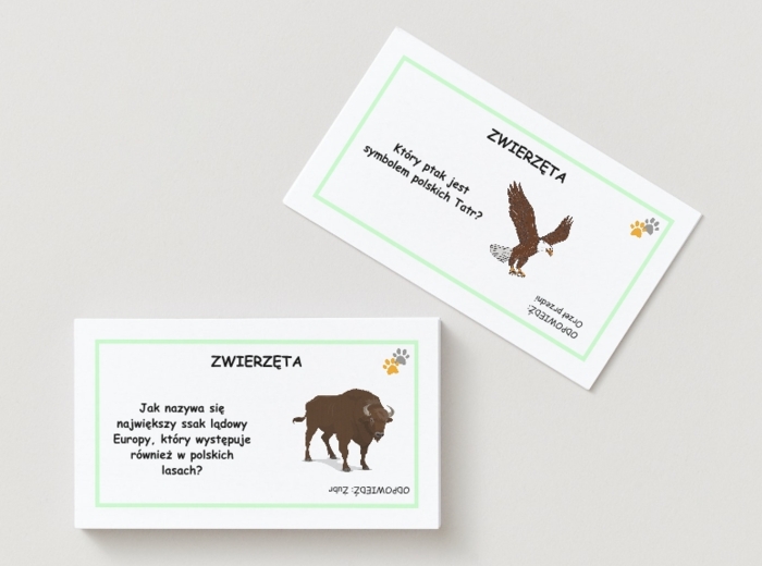 Gra planszowa o ekologii. Plansza. 40 pytań przyrodniczych. Zasady gry