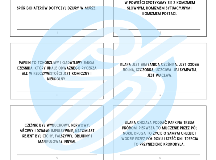 Zemsta – Aleksander Fredro | Karty do lektury