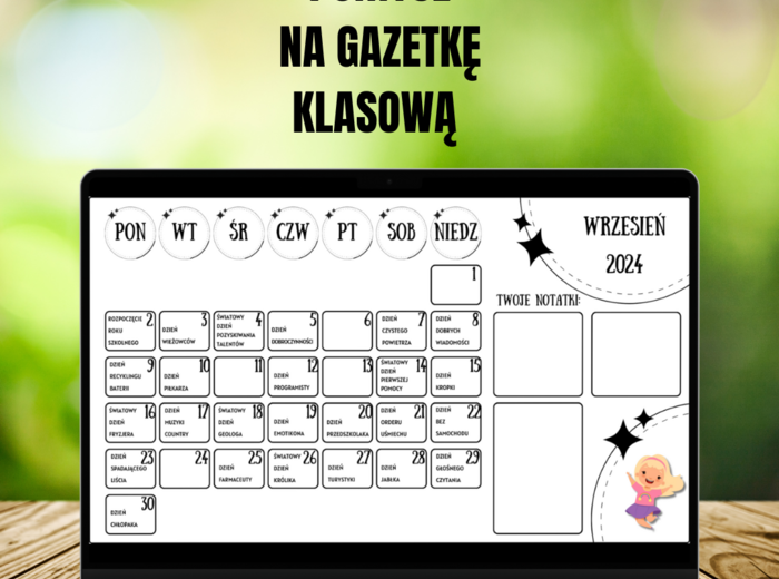 Kalendarz Świąt Nietypowych - pomysł na gazetkę