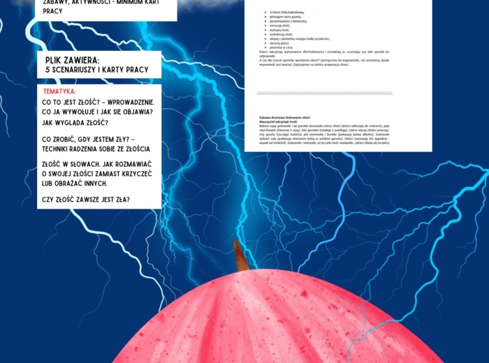 Scenariusze i karty pracy emocje - złość dzieci klasy 1-3