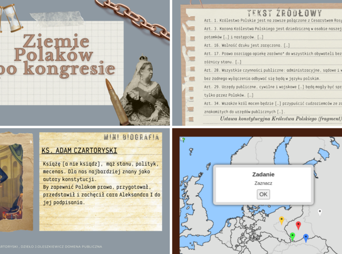 H704 prezentacja ziemie polskie po kongresie wiedeńskim