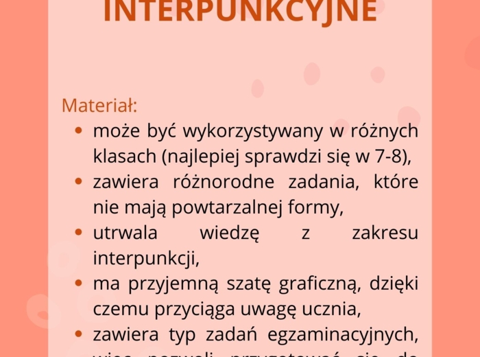Ćwiczenia interpunkcyjne