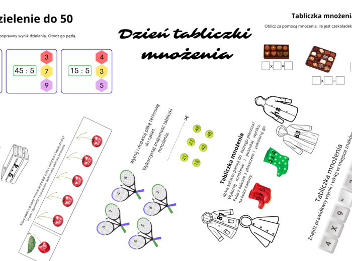 Dzień Tabliczki Mnożenia – karty pracy pełne zabawy i logiki!