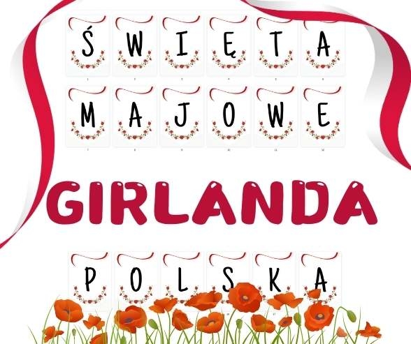 Girlanda - ŚWIĘTA MAJOWE, POLSKA