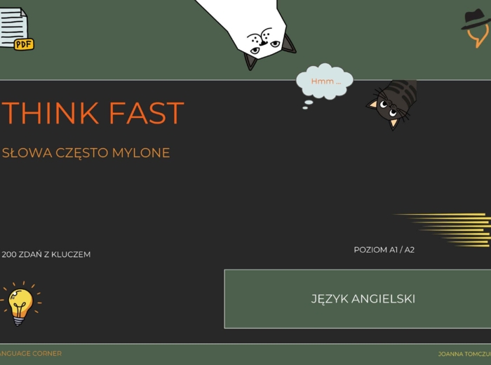 Think Fast: Słowa często mylone. A1/A2.