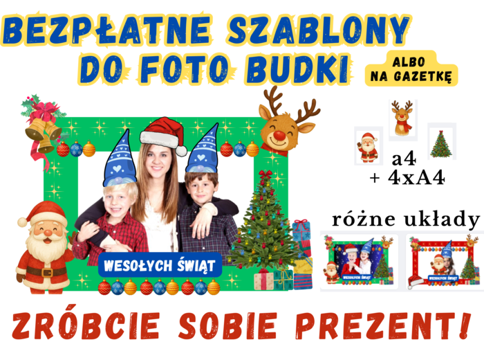 Darmowe szablony do świątecznej foto budki!