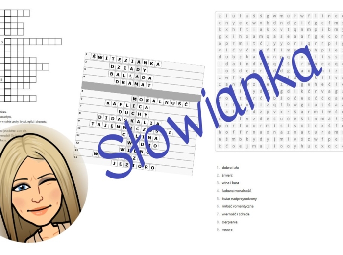 ZESTAW Adam Mickiewicz - życie i twórczość oraz motywy